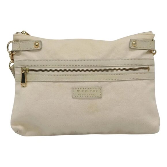 BURBERRY Blue Label Shoulder Bag Canvas Beige Auth ti2861 - Picture 2 of 16